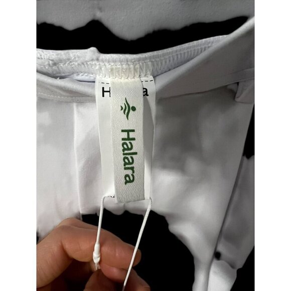 Halara Womens White Wide-Leg Cropped Pants With Pockets Stretch Fabric, STRETCH, - Picture 5 of 7